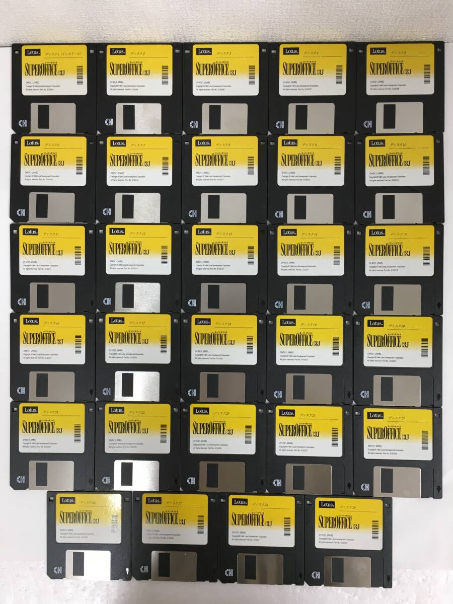 ●○F571 Lotus製 SUPER OFFICE 3J 3.5インチ FD 29本セット○●拍卖
