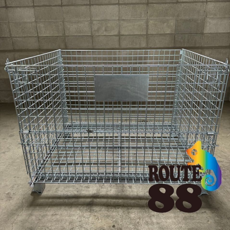 【奈良県葛城市発】新品 メッシュパレット 1200×1000×900 20台セット 網パレット 鉄製 パレティーナ 鉄カゴ1拍卖