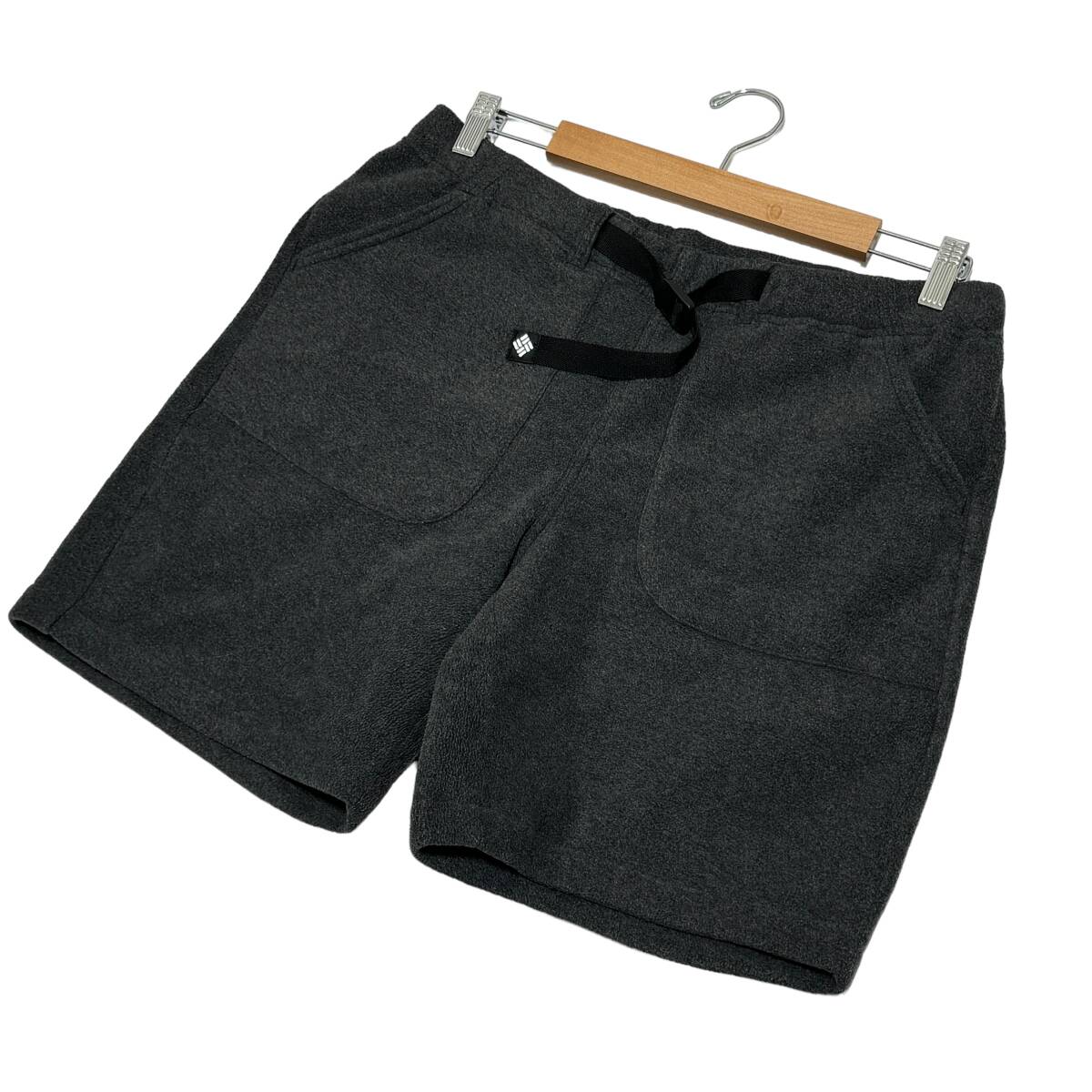 良品 Columbia コロンビア ベルト付き フリース ショートパンツ XL グレー メンズ アウトドア 24-0618拍卖