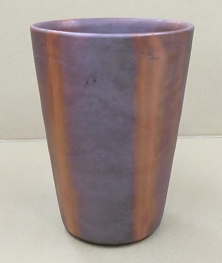 【ラスト1点!逸品物!未使用品!】備前焼 五郎辺衛窯 ひだすき ビアタンブラー②拍卖