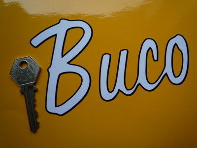 海外 限定品 送料込み Buco Helmets ブコ ステッカー シール 140mm ステッカー拍卖