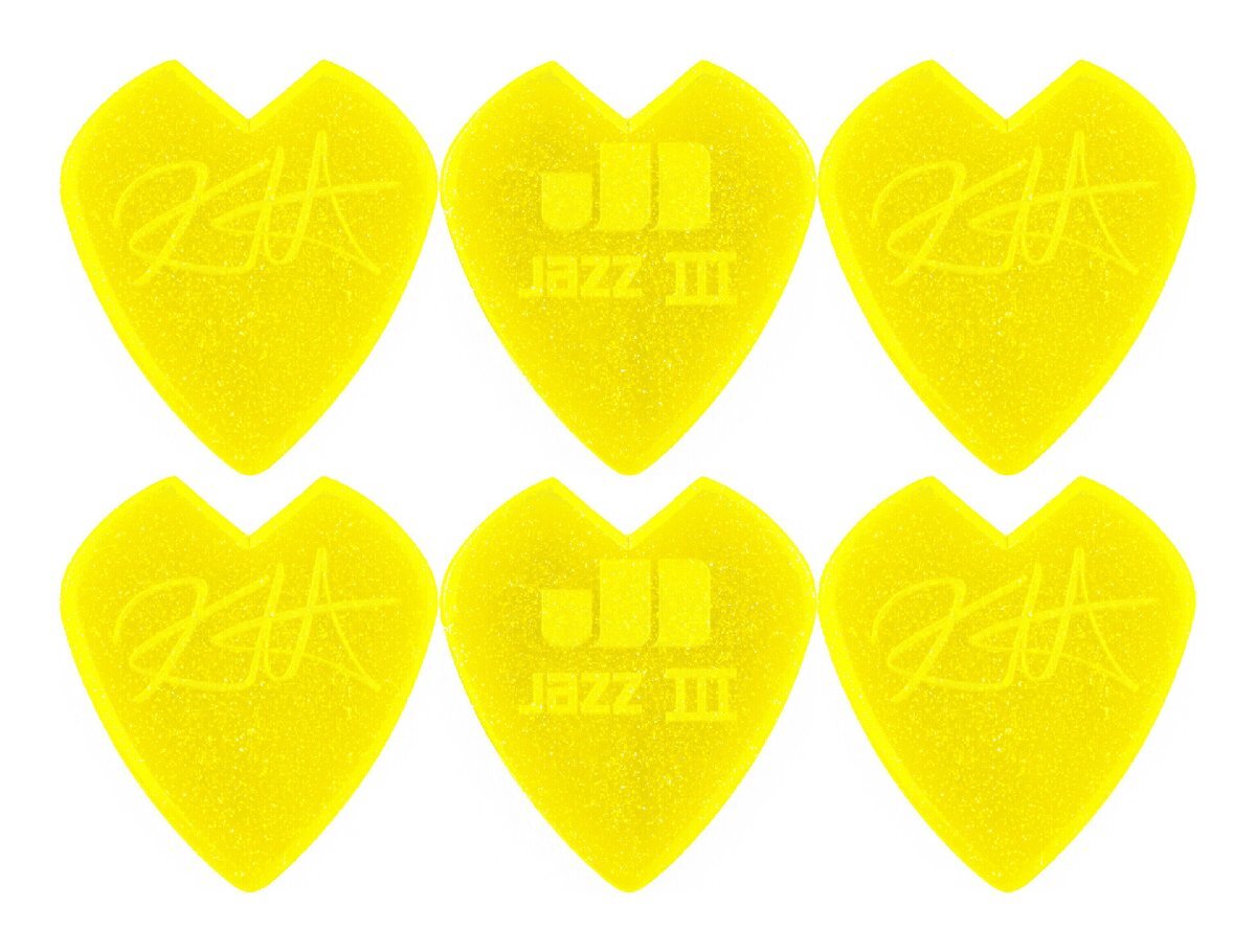 即決◆新品◆送料無料DUNLOP 47RKH3NYS/6枚セット メタリカ カーク ハメット シグネチャー ピック KIRK HAMMETT METALLICA/メール便拍卖