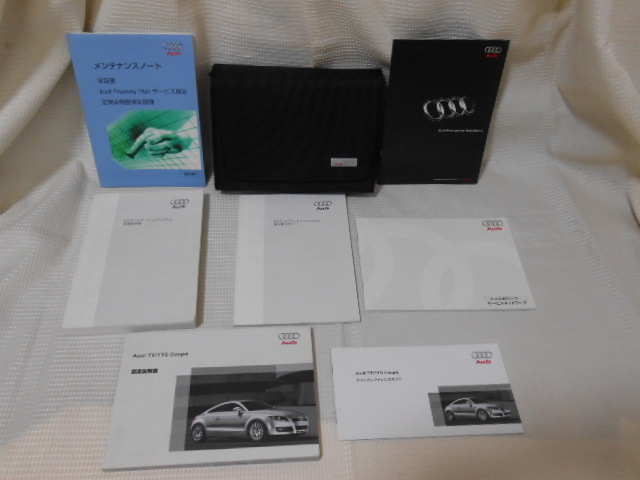 ☆送料無料/アウディ/AUDI TTcoupe/純正/2008年8月/取扱説明書/取説/一式☆A2401-4-1拍卖