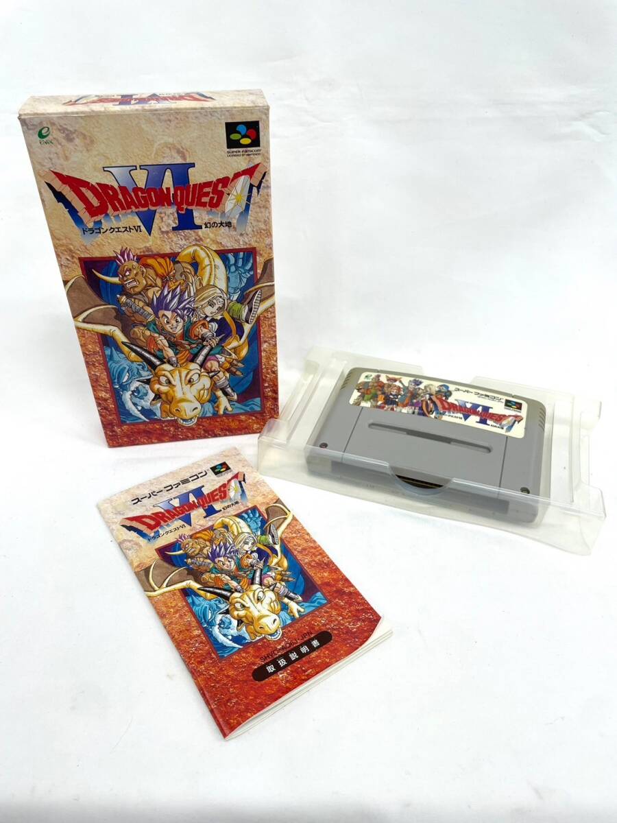 FM53*0.2 Nintendo 任天堂 スーパーファミコン用 ドラゴンクエストⅥ 幻の大地 ゲームソフト 箱付き拍卖