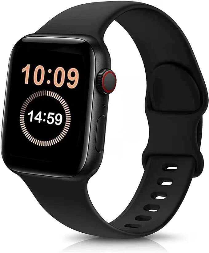 【SSAY】 コンパチブル Apple Watch バンド, シリコン スポーツband 通気性 防水 防汗 アップルウォッチ ベルト,(ネイビー)拍卖
