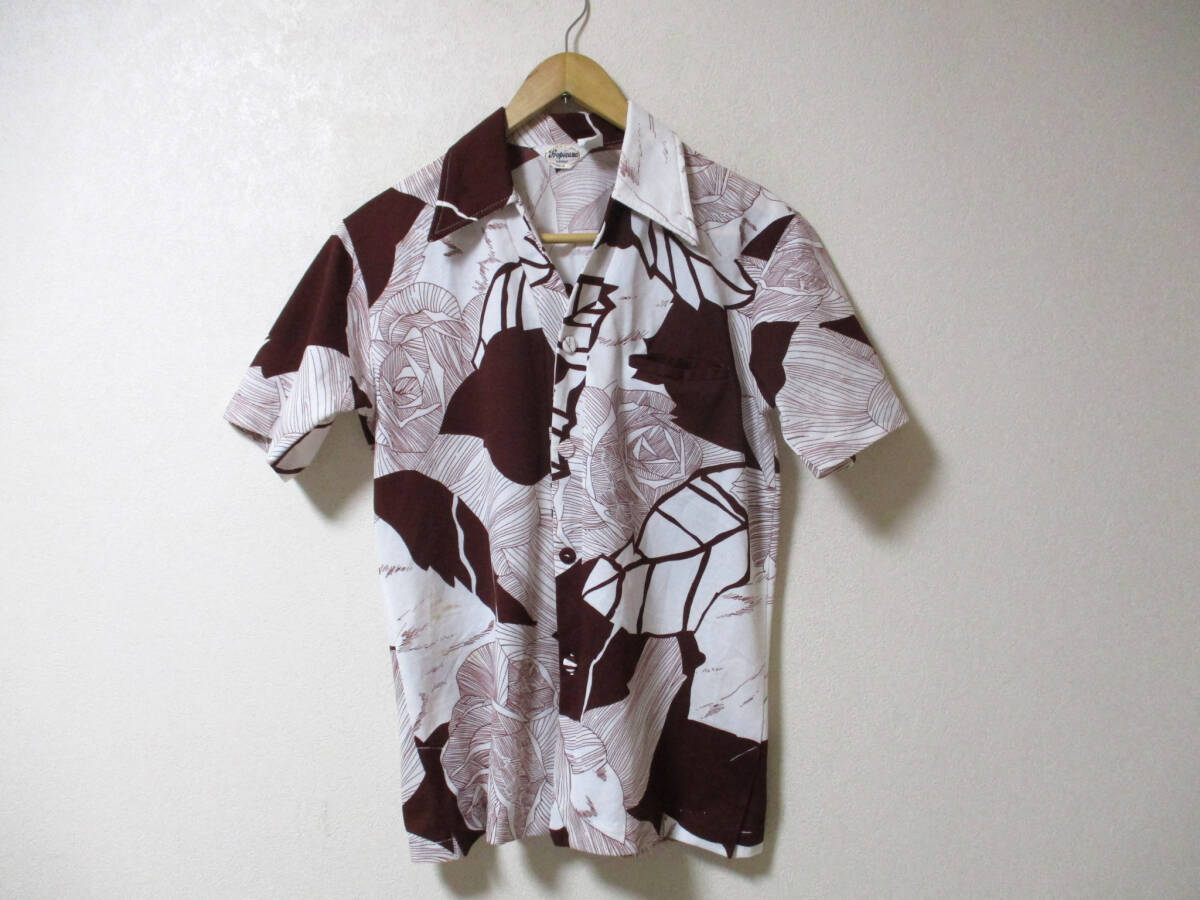 ビンテージ 70's トロピカーナ Tropicana HAWAII ハワイアンシャツ アロハシャツ (3E お ハ大拍卖