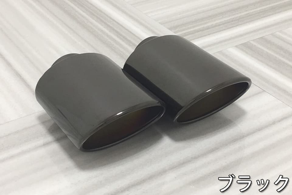 ブイビジョン ロッキー A200S 右片側2本出し サイドマフラー オーバルブラック 118φ×80 ×2 V-VISION拍卖