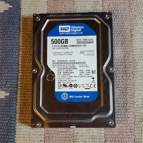 HDD ハードディスク 内蔵 WD WD5000AAKX 500GB SATA 3.5インチ拍卖