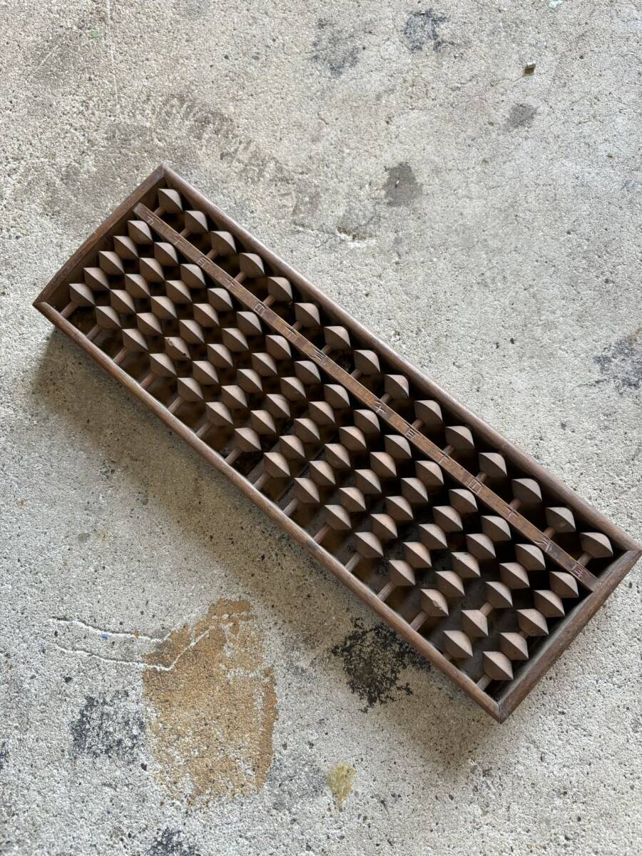 d573★旧家蔵出し 古い算盤 木製 時代物 ★拍卖