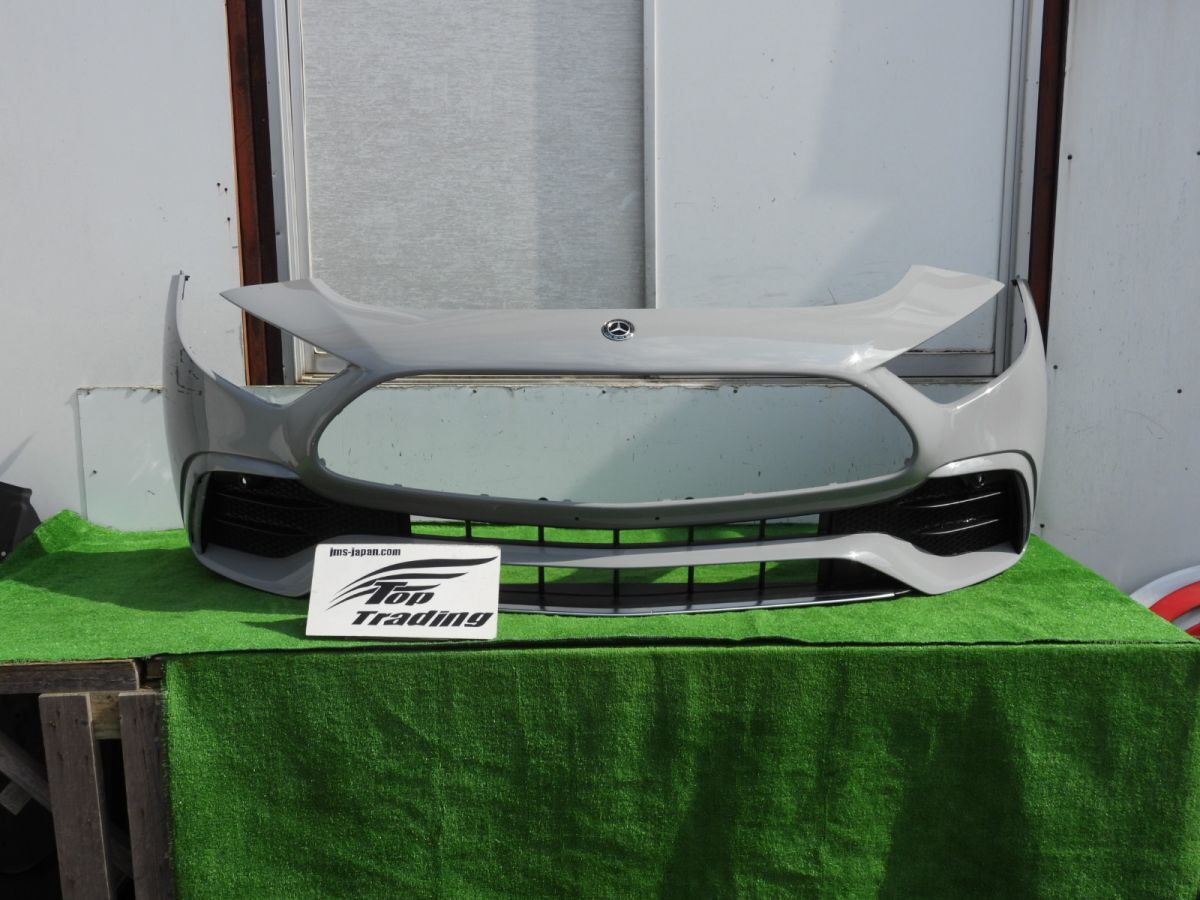 L3517vc Mercedes-AMG純正 SL43 R232 フロントバンパー スポイラー,グリル付き (A2328854200)アルペングレー/956拍卖