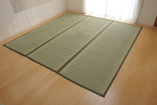 日本製 い草上敷 江戸間4.5畳(261×261cm) 草津 くさつ拍卖