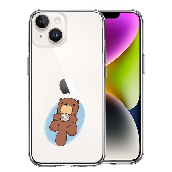 iPhone14Plus ケース クリア ラッコ スマホケース 側面ソフト 背面ハード ハイブリッド拍卖