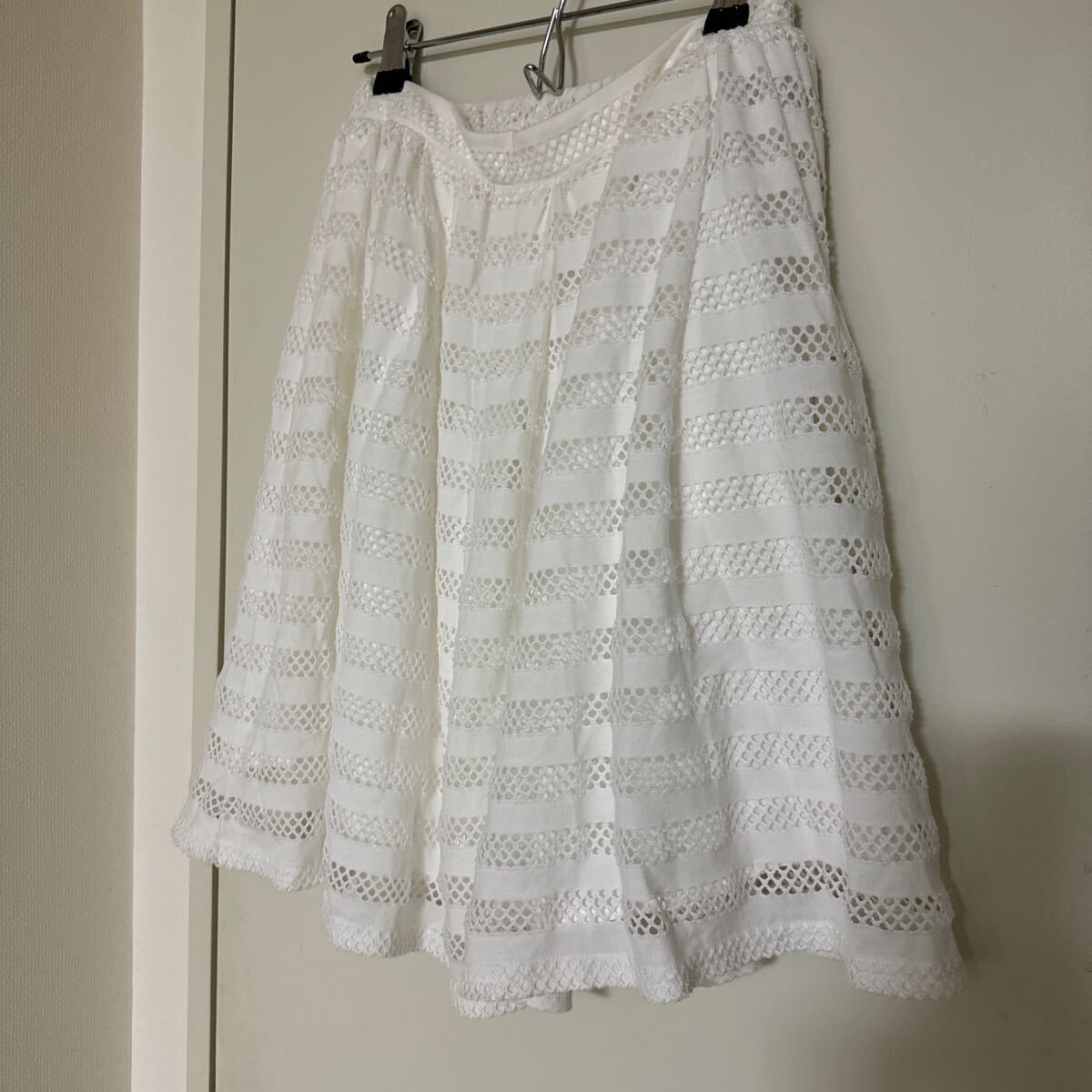 &by P&D レースホワイトフレアスカート拍卖