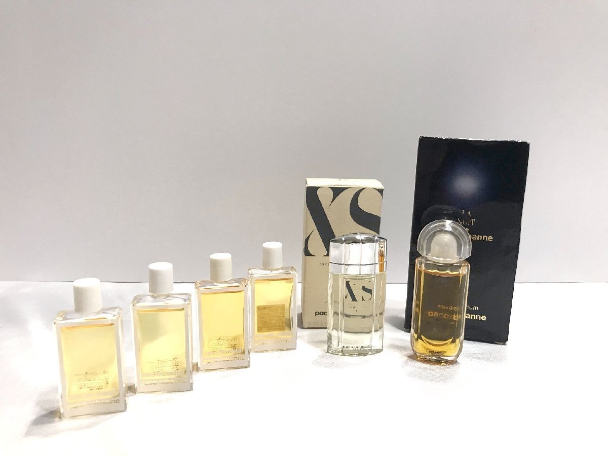 ■【YS-1M】 パコ ラバンヌ ミニ香水 5ml 6点セット まとめ ■ ラ ニュイ EDP オード メタル エクセス プールオム EDT 【同梱可能商品】■D拍卖