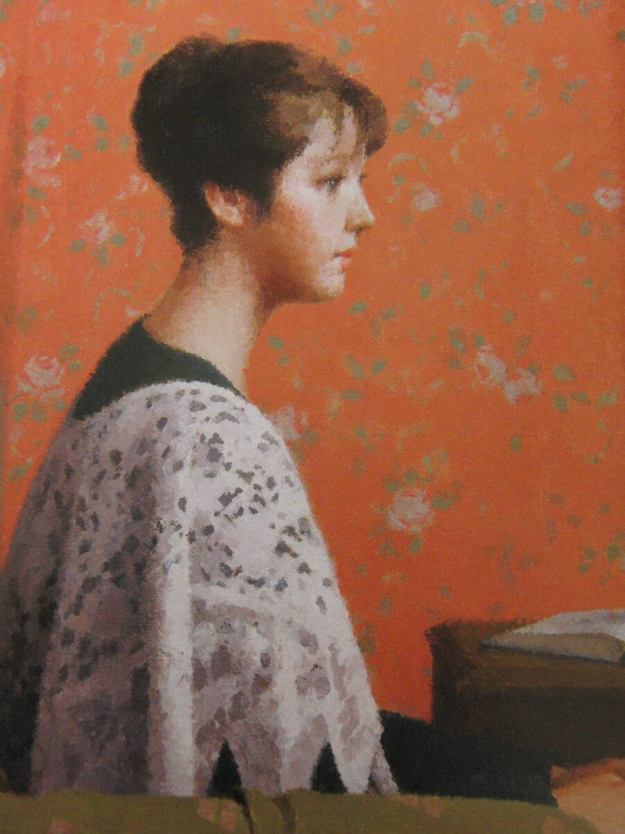 中村清治、「婦人像」、希少画集・額装画、日本製・新品額縁にて額装致します、状態良好、日本人画家拍卖