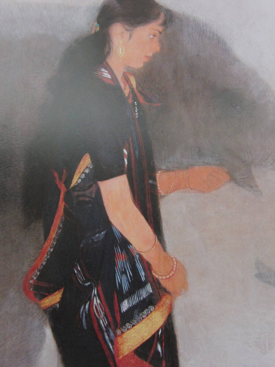 梅原幸雄、「彩幻花」、希少画集・額装画、日本製・新品額縁にて額装致します、状態良好、日本人画家拍卖