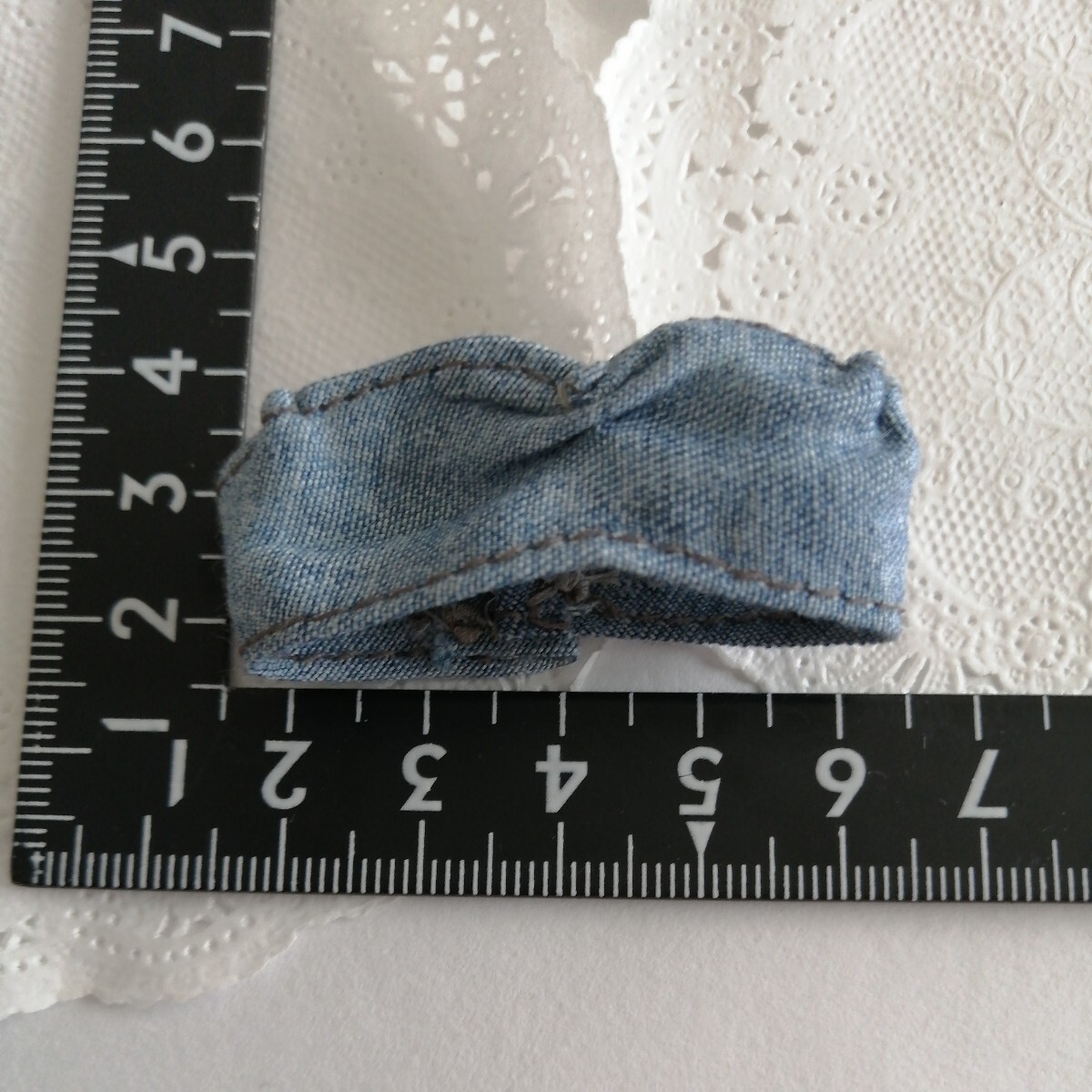 tia*゜ドール用 momoko ペッパーちゃん サイズ 薄色 デニム ブラ型 トップス 1/6ドール拍卖