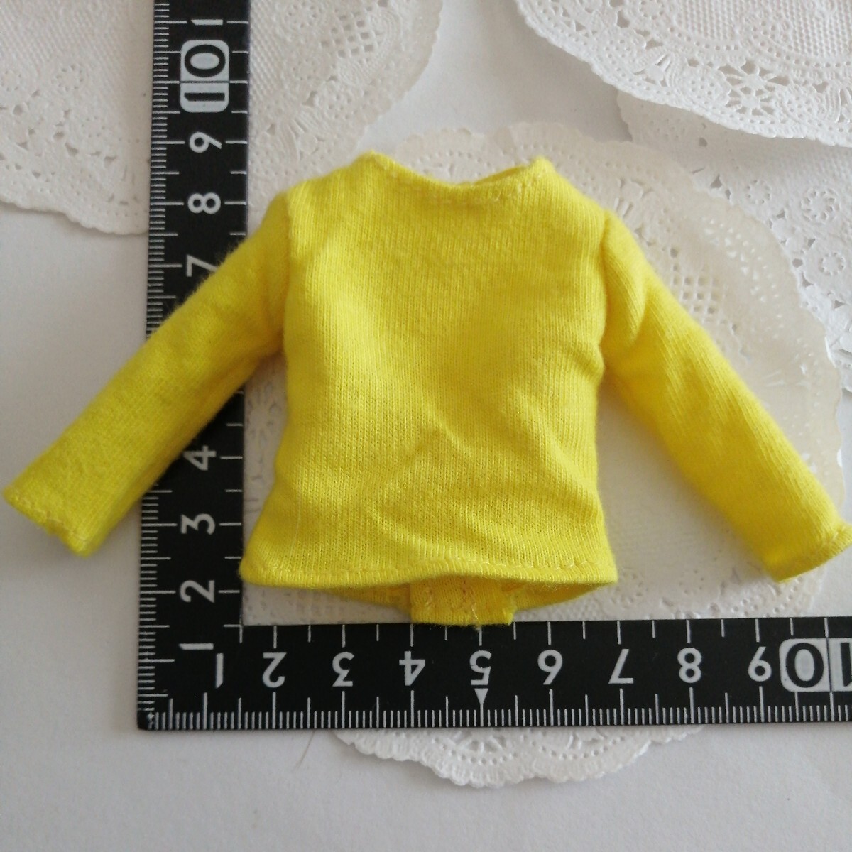 4r620 ドール用 トップス 長袖 黄色 ピュアニーモ リカちゃん ブライス 1/6ドール拍卖