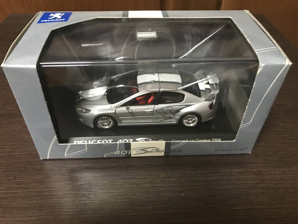 1/43 NOREV 【カウル開閉】 プジョー・407シルエット コンセプト・カー ジュネーブ 2004拍卖