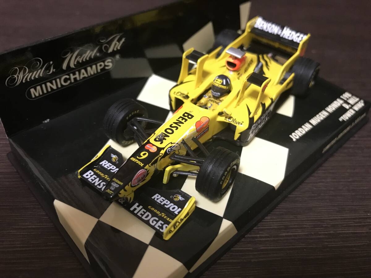 1/43 MINICHAMPS 【Benson & Hedges】 ジョーダン・無限ホンダ 198 #9 D.ヒル サンマリノGP 1998拍卖