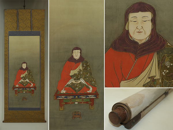 【肉筆】古仏画【伝教大師】◆絹本◆合箱◆掛軸 s04014a拍卖