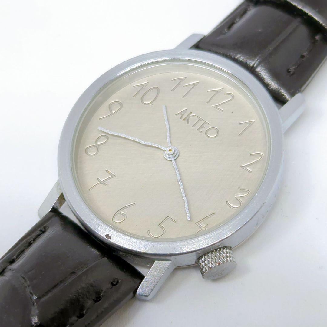 【正規稼働】アクテオ QZ ベージュ文字盤 レディース 腕時計拍卖