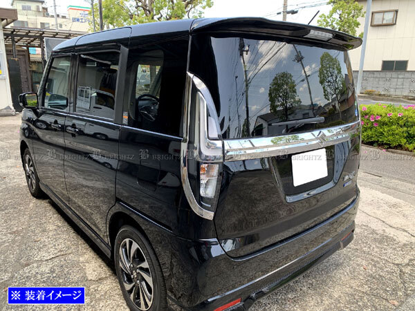 ソリオバンディット MA37S MA47S 超鏡面 ステンレス メッキ テール ライト モール 2PC ランプ ガーニッシュ リア リヤ REA-ETC-BIG-031拍卖