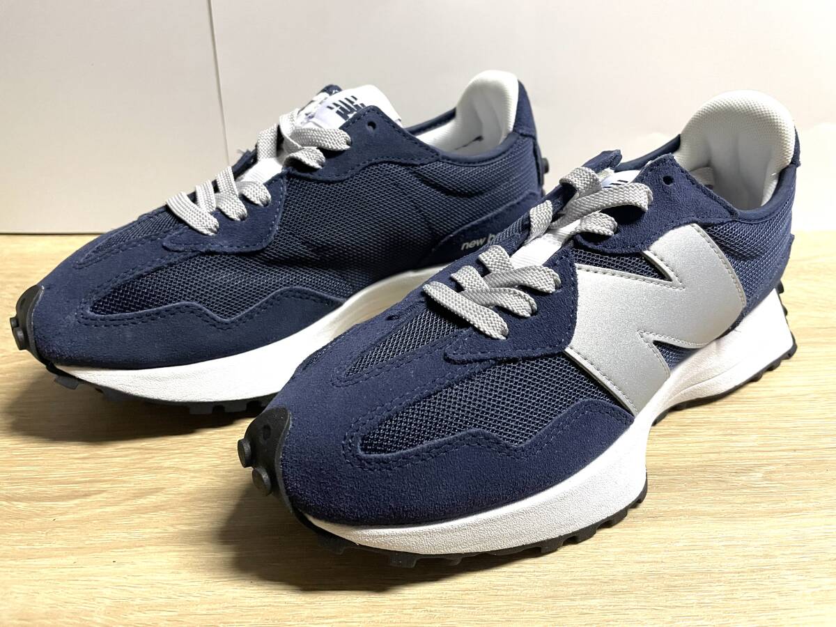 新品未使用 23cm D ニューバランス MS327MD1 ネイビー new balance拍卖