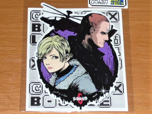 ◆バイオハザード ステッカー◆バイオハザード6 シェリー&ジェイク◆B-SIDE LABEL◆カプコン◆拍卖