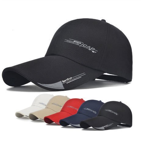 【新品】おしゃれスポーツキャップ メンズ ハット 野球帽子 ロングバイザー サンハット カラー 白 黒 赤 ネイビー カーキ K0432拍卖