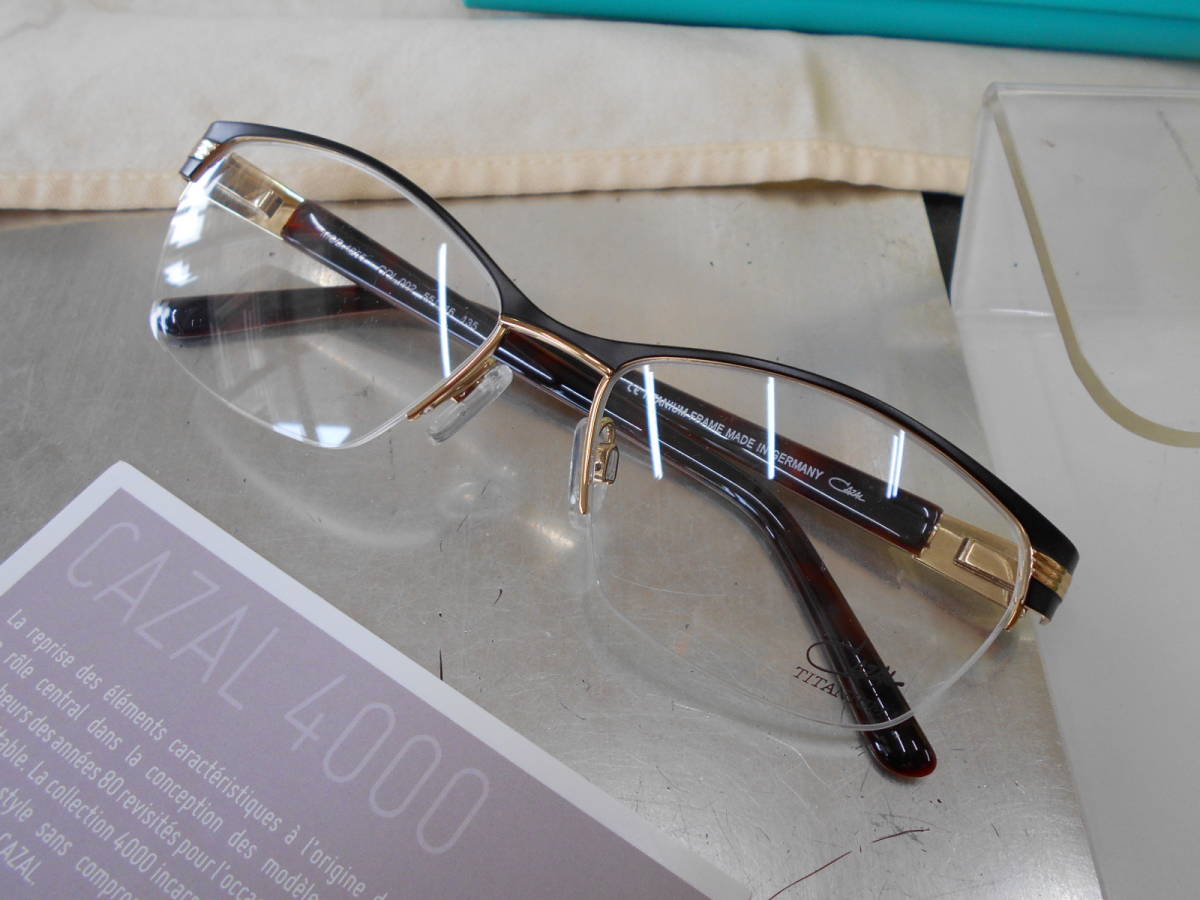 CAZAL カザール ナイロール ウェリントン チタン眼鏡フレーム4255-002 お洒落 拍卖