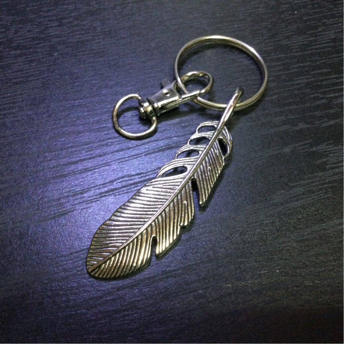 フェザーデザイン キーホルダー/カラー:シルバー拍卖