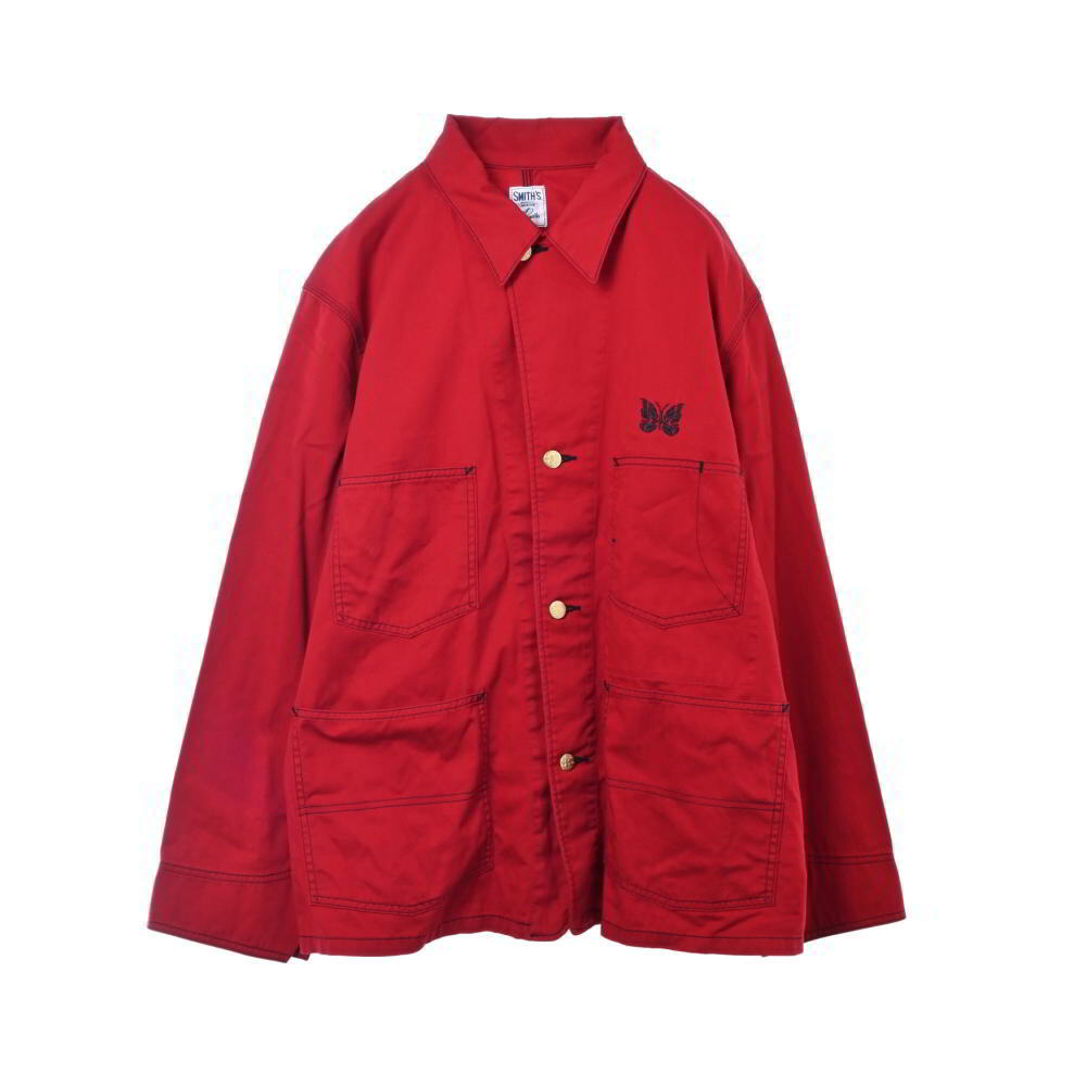 美品 Needles ×SMITH'S ワーク セットアップ M/M レッド ニードルス KL4BQUSA49拍卖