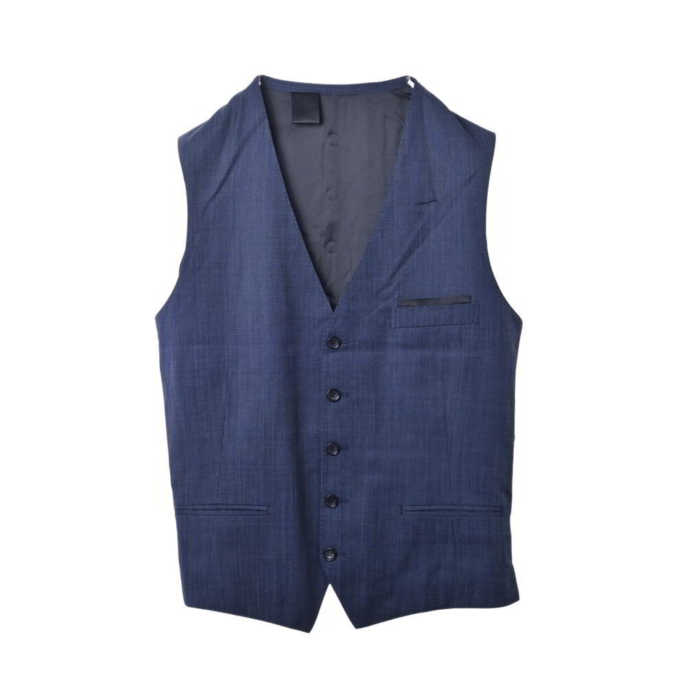 美品 N.HOOLYWOOD コンパイルライン ジレ ベスト 38 ネイビー エヌハリウッド KL4BPAQS37拍卖