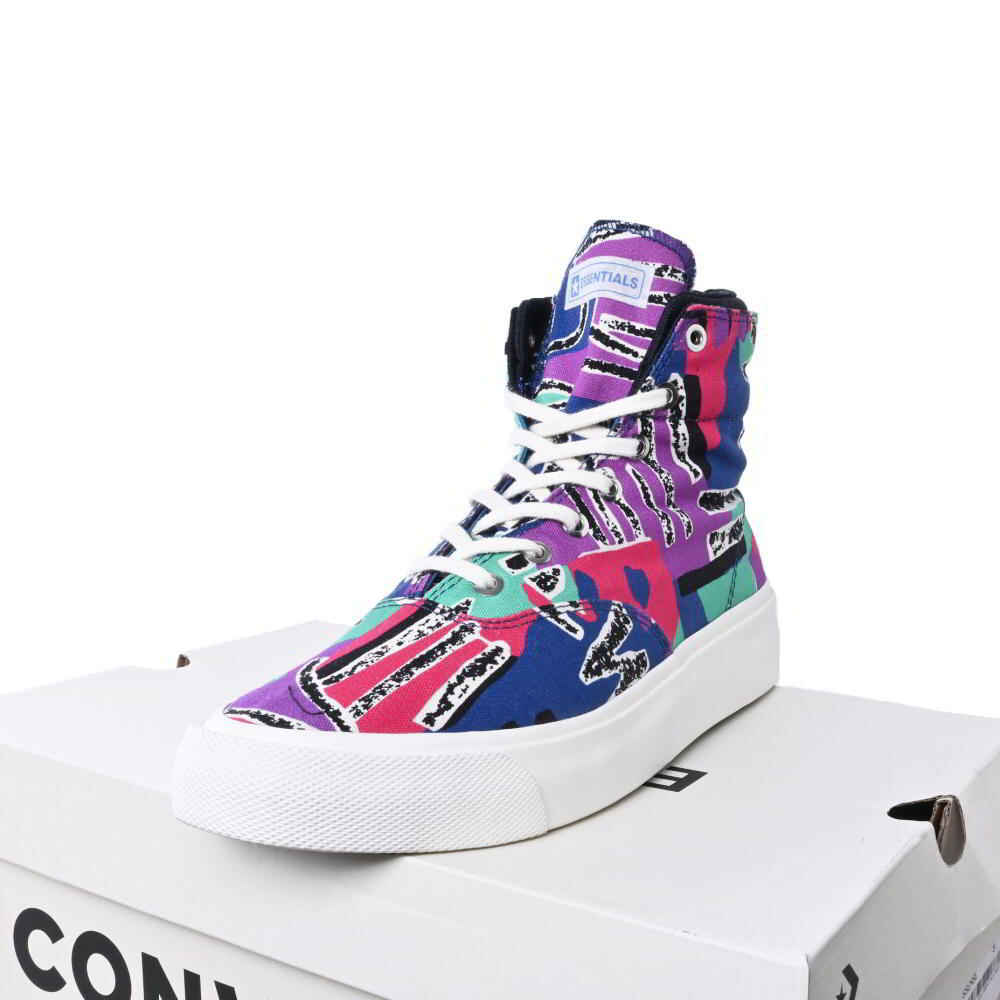 CONVERSE × ESSENTIALS SKID GRIP HI スニーカー 8 パープル コンバース KL4BPHSC35拍卖