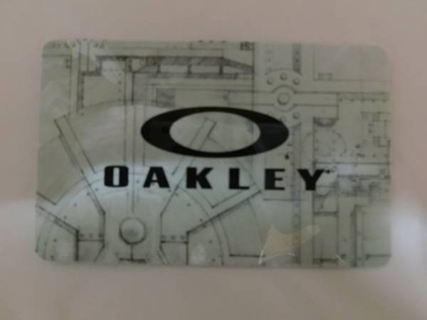 ★用途多彩 USA店舗入手 OAKLEY オークレイ プラスチックカード拍卖