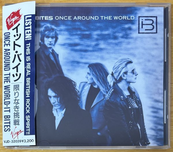 ◎IT BITES / Once Around The World 限りなき挑戦 ( 2ND/1988年作 ) ※国内盤 SAMPLE CD/初版【 VIRGIN JAPAN VJD-32039 】1988/04/21発売拍卖