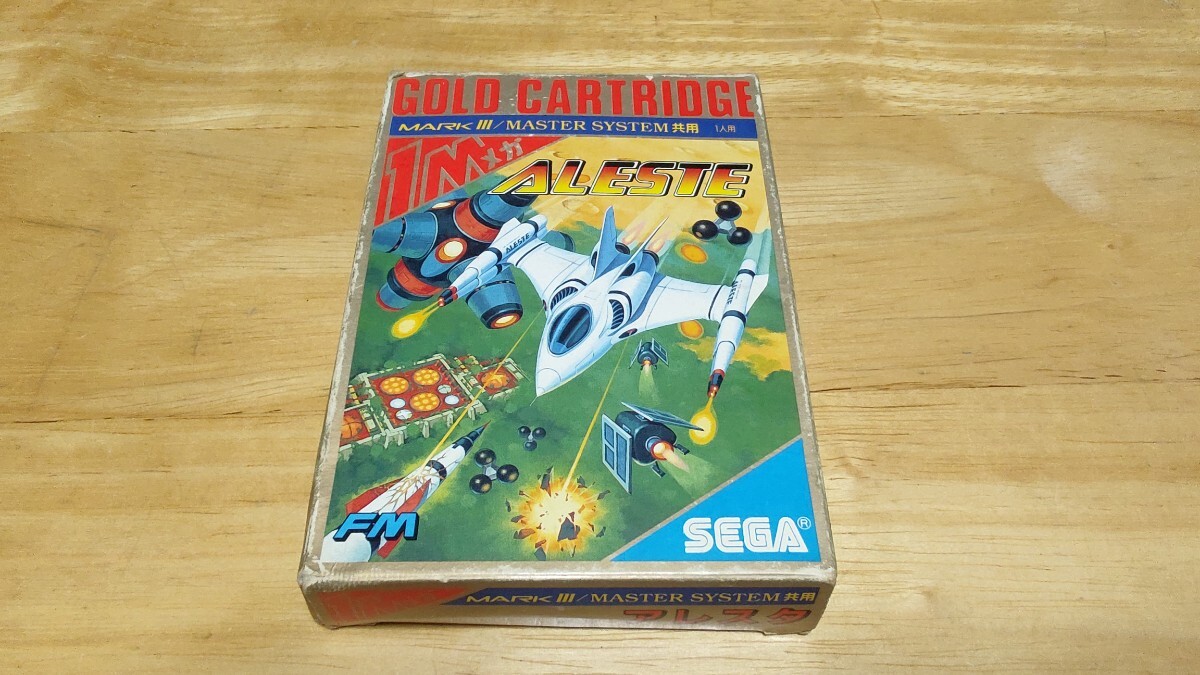 ★SEGA MARKⅢ「アレスタ(ALESTE)」箱・取説付き/SEGA/マスターシステム/マークⅢ/STG/シューティング/レトロゲーム★拍卖
