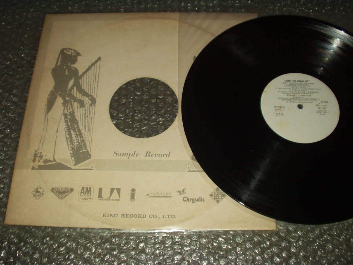 LP★リチャード・トンプソン/RICHARD TOMPSON「ヘンリー・ザ・ヒューマン・フライ/ HENRY THE HUMAN FLY!」国内宣伝用白ラベル盤(ICL-38)拍卖