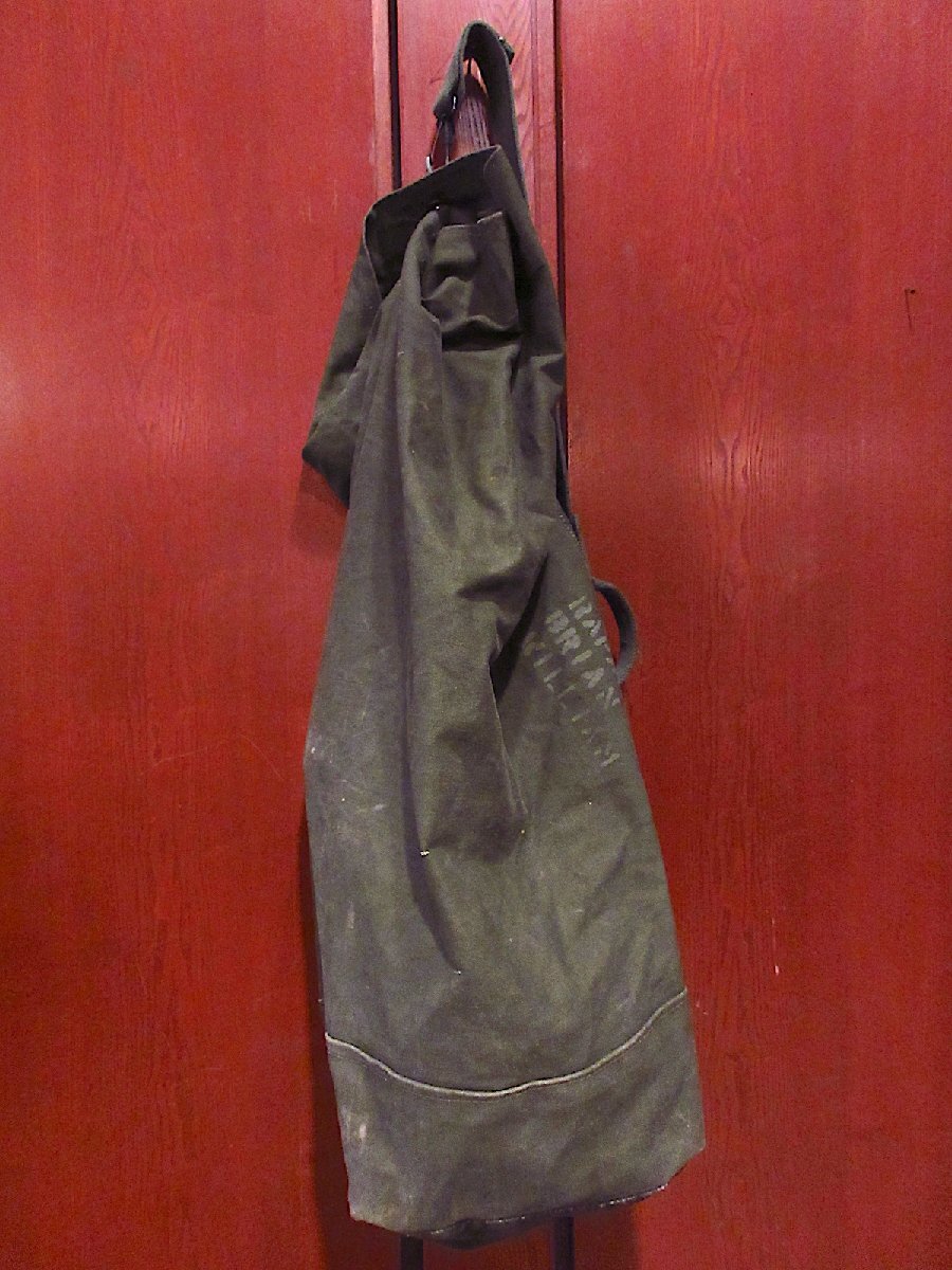 ビンテージ50's●ミリタリーキャンバスダッフルバッグ●240626m7-bag-otランドリーバッグかばん米軍実物拍卖