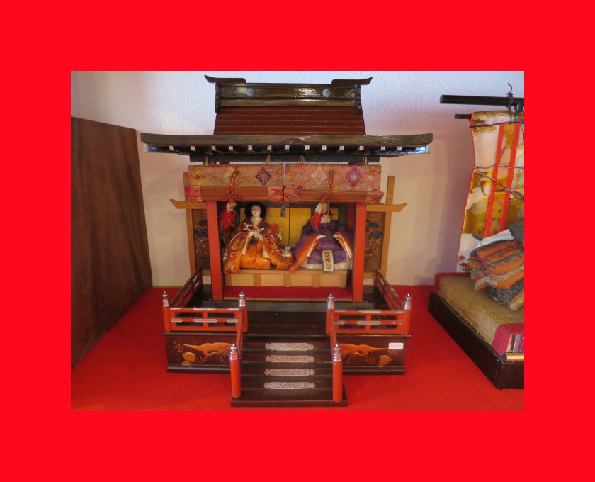 【人形館】「御殿H-112」雛人形・雛道具・雛御殿.蒔絵〝雛〟拍卖