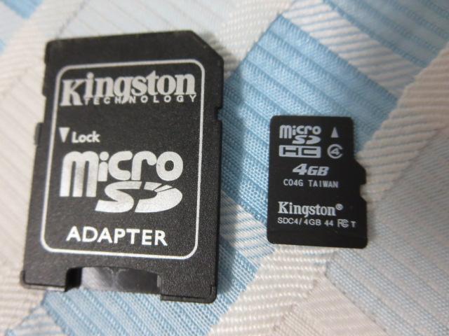 Kingston microSDメモリカード/microSDHC 4GB CLASS4/アダプタ付き拍卖