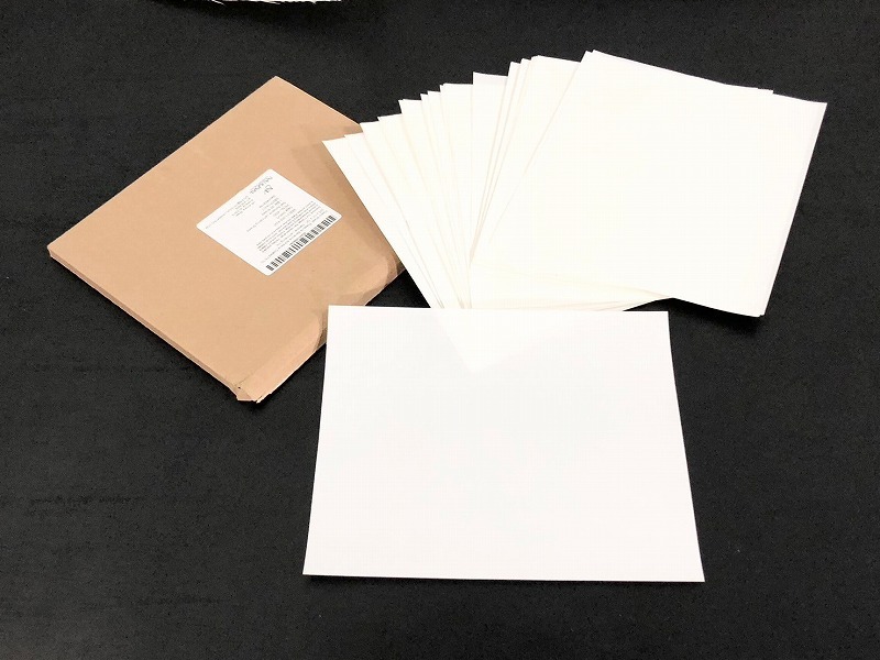 #【米軍放出品】コーティングプラスチックシート 25.5cm×30.5cm×50枚 クリア 修理 補修シール (60) ☆BF18SK-W#24拍卖