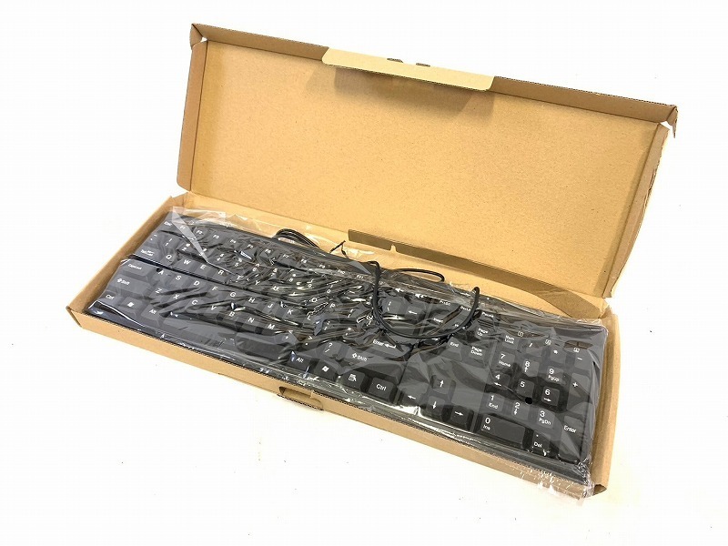 #【米軍放出品】未使用品 USBキーボード 1個 BT-KB104NT-B-SP 英語版 PC周辺機器 (80) ☆CF19L拍卖