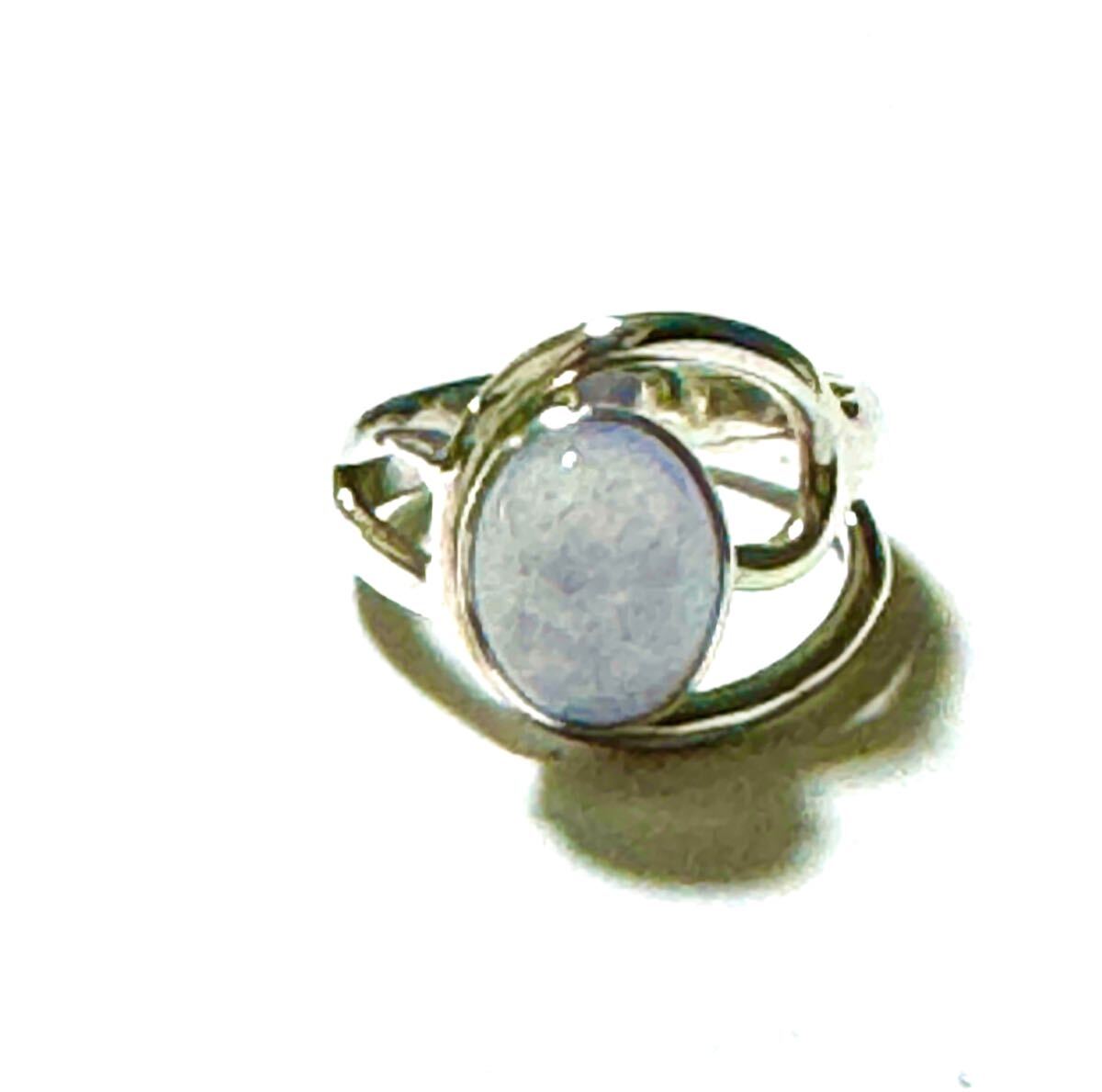 カルセドニーリング シルバー925 リング 指輪 シルバー カラーストーン 天然石SILVER 拍卖