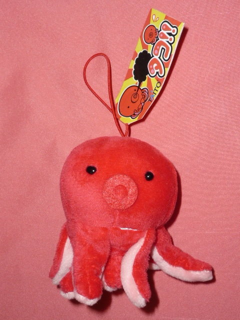 激レア!カワイイ♪TAITO タイトー タコ たこ ゴムひも付 ぬいぐるみ(非売品)拍卖