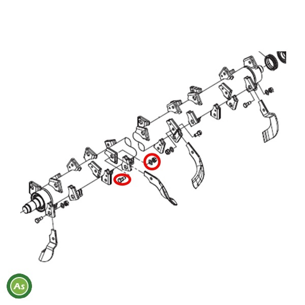 ニプロ純正 代かき爪 爪用ボルト(組) M683 904000 ×104拍卖