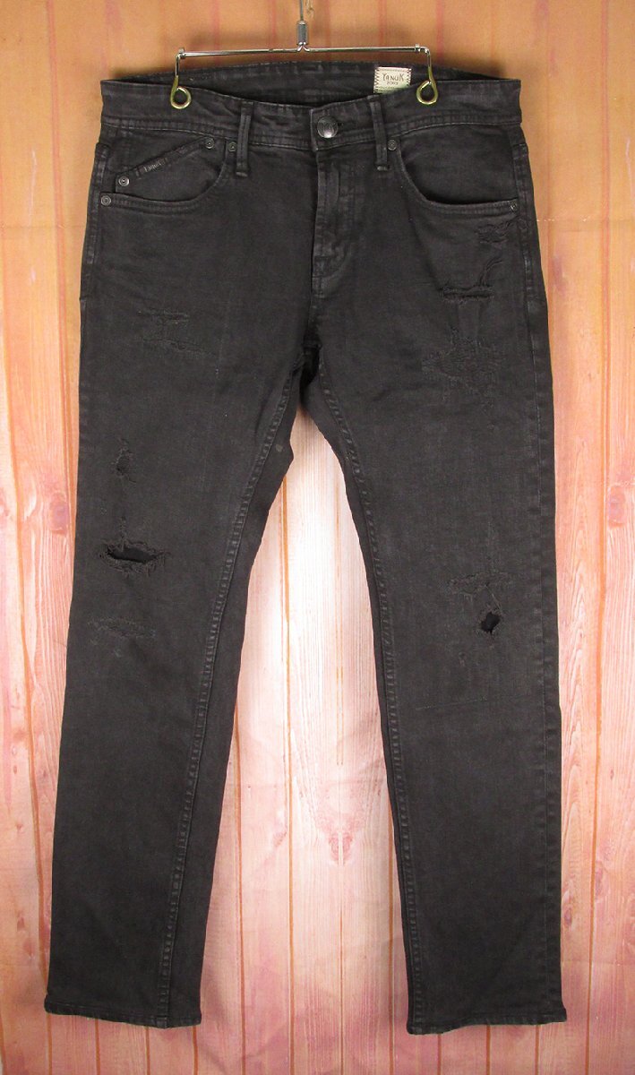 LYP18867 YANUK ヤヌーク VINCENT ビンセント デニムパンツ ジーンズ クラッシュ&リペア加工 57281003 W29拍卖