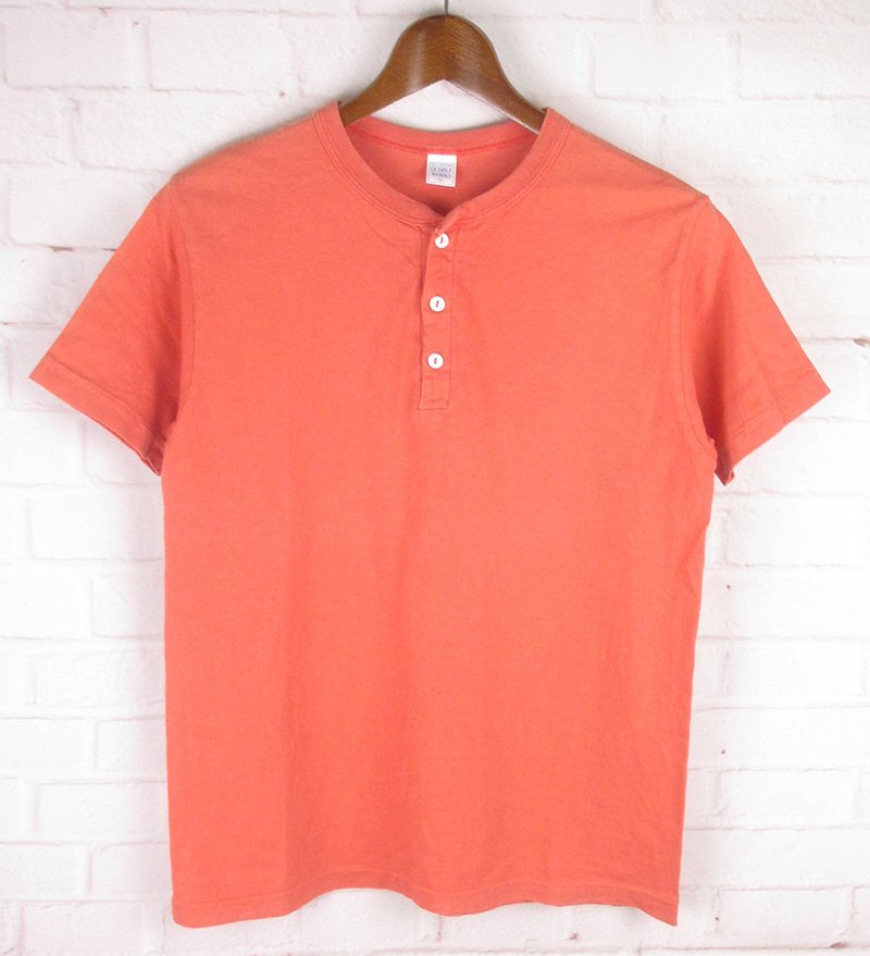 LST11170 DUBBLE WORKS ダブルワークス ヘンリーネック Tシャツ S ピンク系(クリックポスト可)拍卖