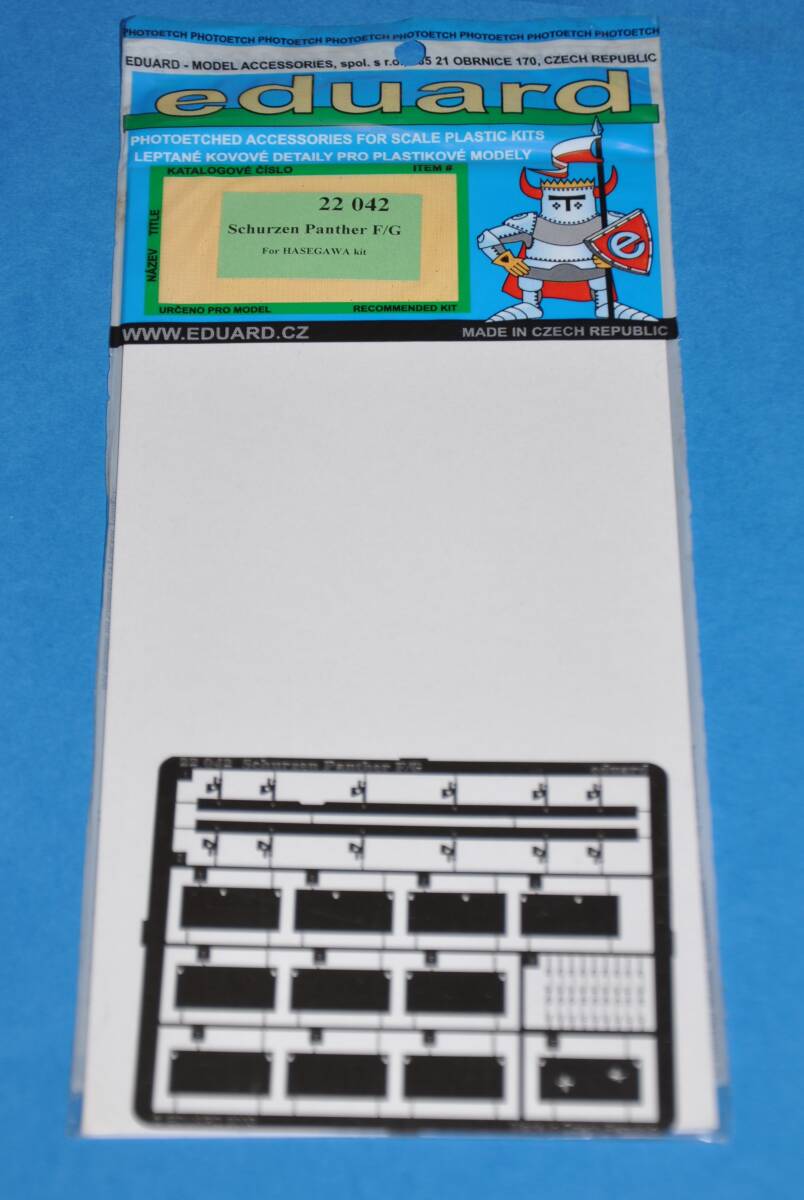 エデュアルド 1/72 ドイツ軍 Ⅴ号戦車 Sd.Kfz.171 Panther パンサー F G型 装甲 ハセガワ エッチングパーツ Eduard Schrzen Panther 22042拍卖
